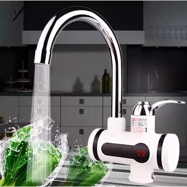 Instant Electric Heating Water Faucet Tap with LED Temperature Display | Fast Hot Water Tap for Kitchen & Bathroom (220V)