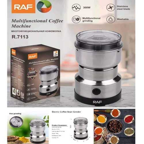 Legacy Deals Mini Electric Coffee Grinder Machine| Original 330W Garam Masala Grinder Machine| Stainless Steel Spice Pepper & Dry Nuts Powder Mixer Machine- Kitchen Appliance Tool