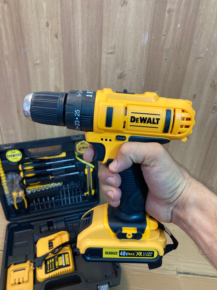"DEWALT Style Cordless Drill with Set | Best for Home & Work!"