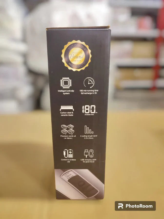 TOFULS Rechargeable Hair Grooming Clipper for Men 3Hr Timing