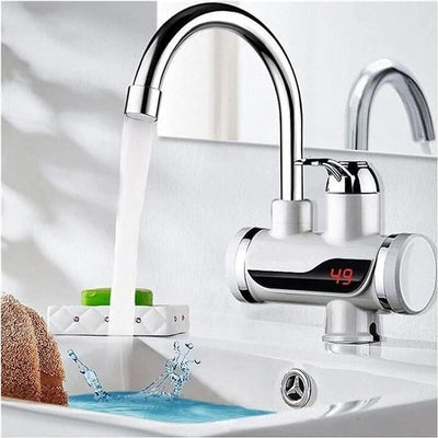 Instant Electric Heating Water Faucet Tap with LED Temperature Display | Fast Hot Water Tap for Kitchen & Bathroom (220V)