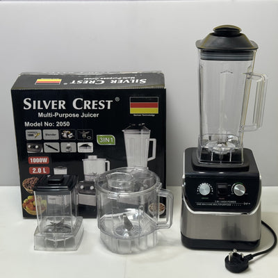 Your All-in-One Kitchen Hero – 3-in-1 Silver Crest  Blender, Chopper & Grinder