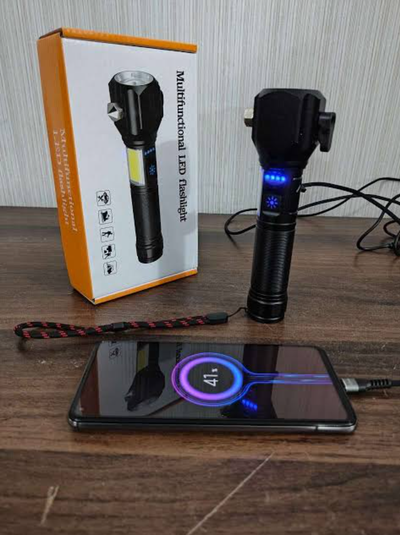 Super Powerful Torch 2-KM Long Range (Multifunctional LED Flashlight)