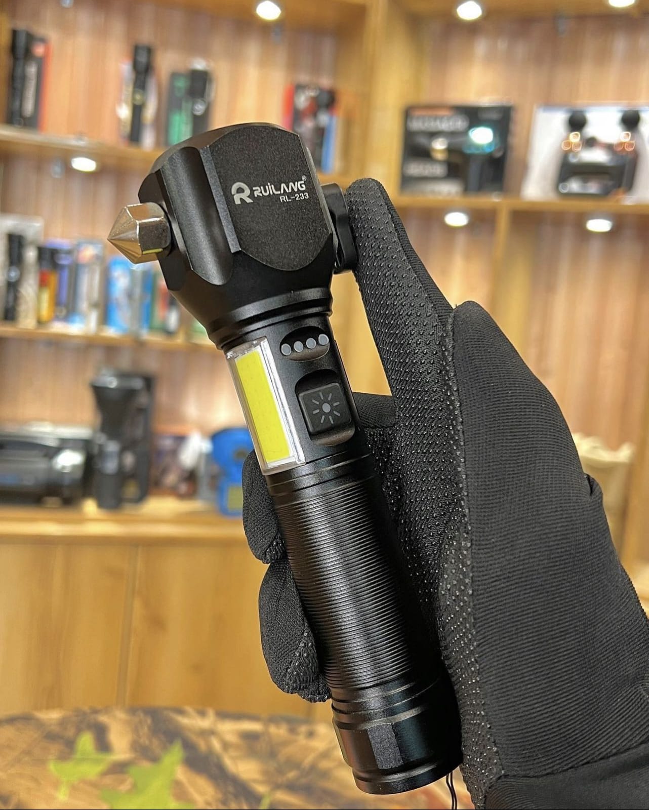Super Powerful Rulang Torch 1.5Km Long Range (Multifunctional LED Flashlight)