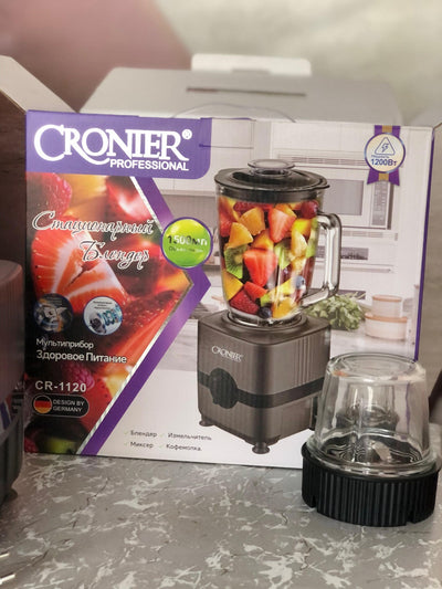 CRONIER Professional CR-1120 High-Performance Multi-Function Blender – 1500ml, 1200W | German Design