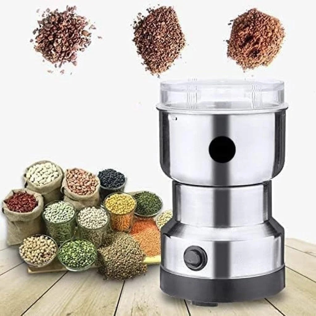 Legacy Deals Mini Electric Coffee Grinder Machine| Original 330W Garam Masala Grinder Machine| Stainless Steel Spice Pepper & Dry Nuts Powder Mixer Machine- Kitchen Appliance Tool