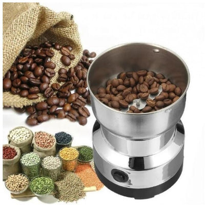 Legacy Deals Mini Electric Coffee Grinder Machine| Original 330W Garam Masala Grinder Machine| Stainless Steel Spice Pepper & Dry Nuts Powder Mixer Machine- Kitchen Appliance Tool
