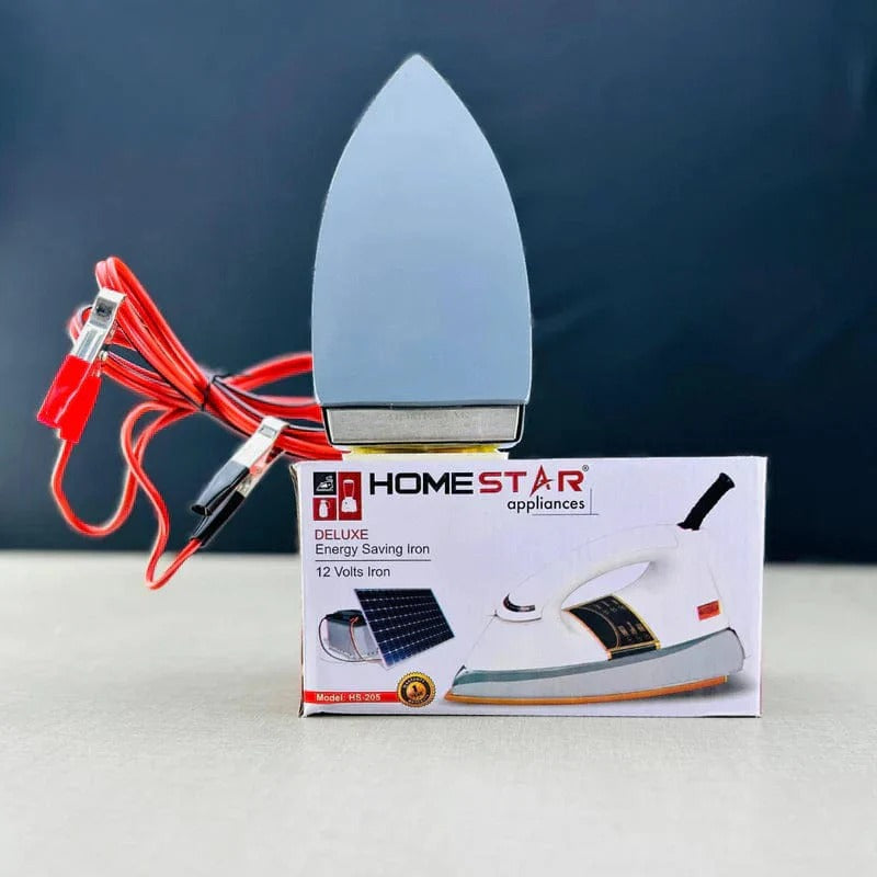 Home Star Appliance Dry Iron Automatic 12 Volts Direct Battery Operated Solar