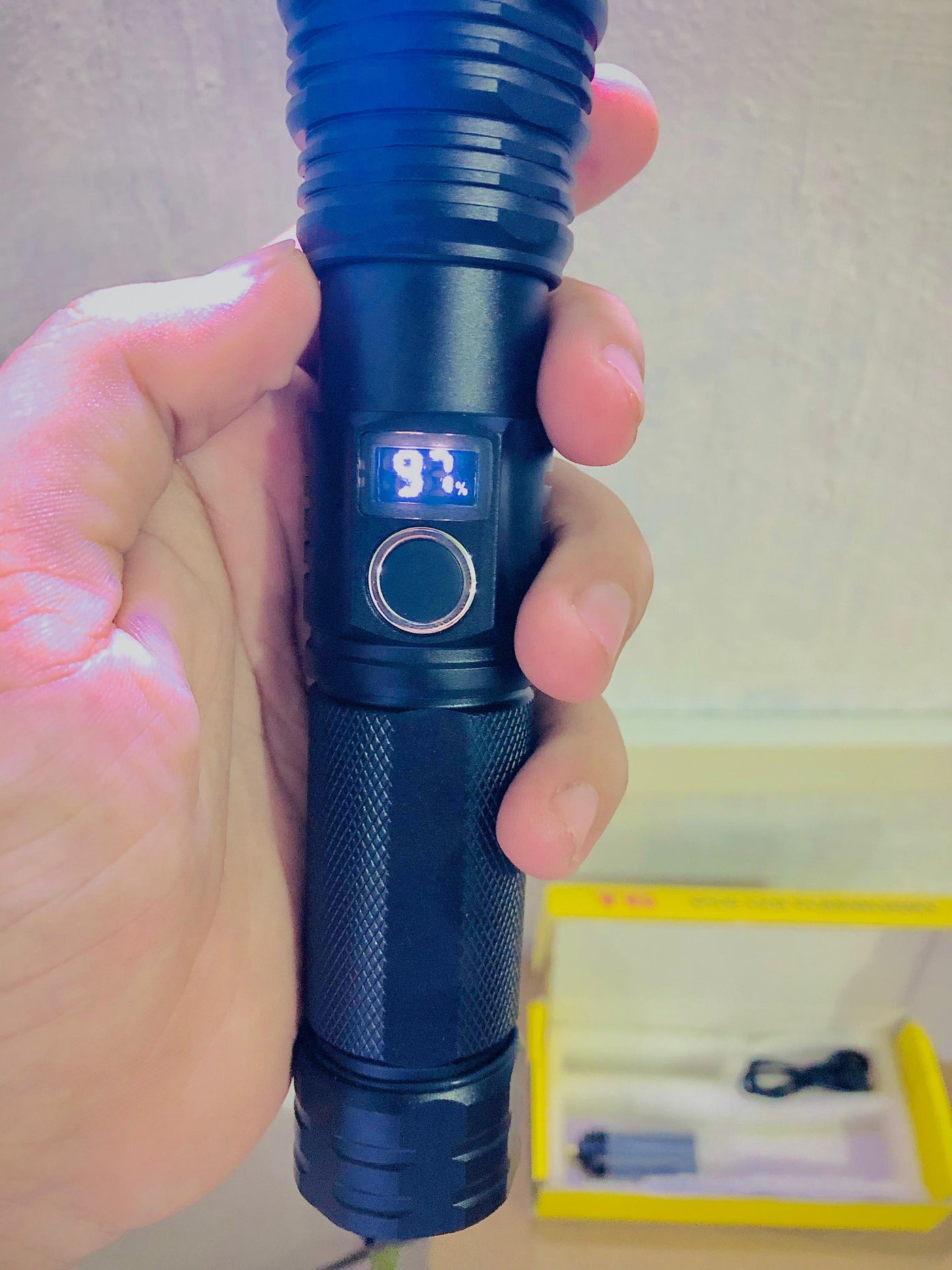 2KM Long Range LED Flashlight | Waterproof, 7Hr Battery Timing