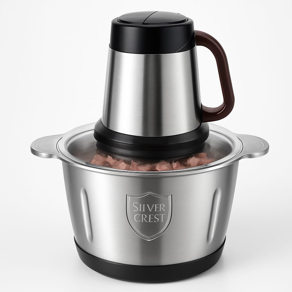 Silver Crest Electric Meat Grinder | 3L Capacity | 800W Copper Motor | 3-Speed Control