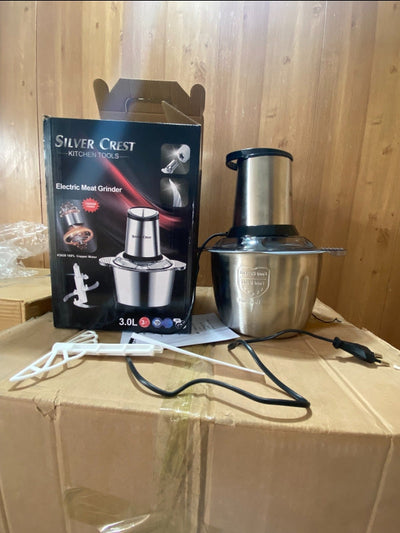 Silver Crest Electric Meat Grinder | 3L Capacity | 800W Copper Motor | 3-Speed Control