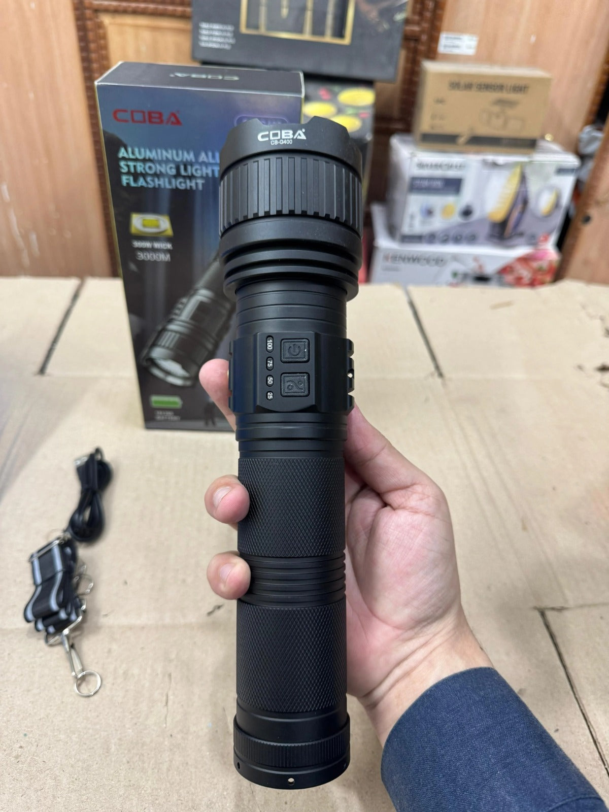 COBA Powerful Long Range Super Led Flashlight/Torch G400