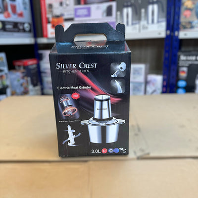 Silver Crest Electric Meat Grinder | 3L Capacity | 800W Copper Motor | 3-Speed Control